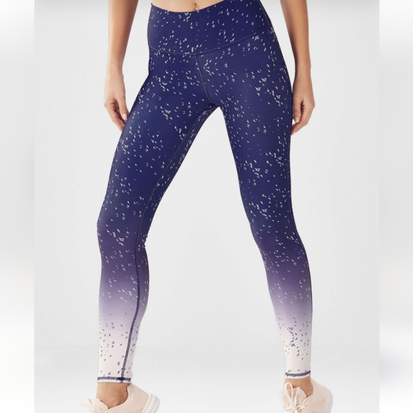 Fabletics ombre bird print leggings Define PowerHold High-Waisted Leggings - Picture 9 of 10